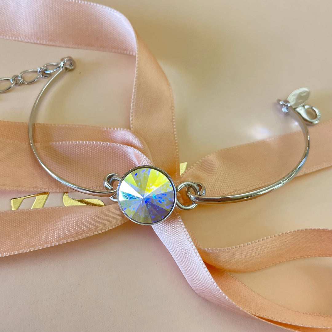 Aurora borealis Swarovski crystals set