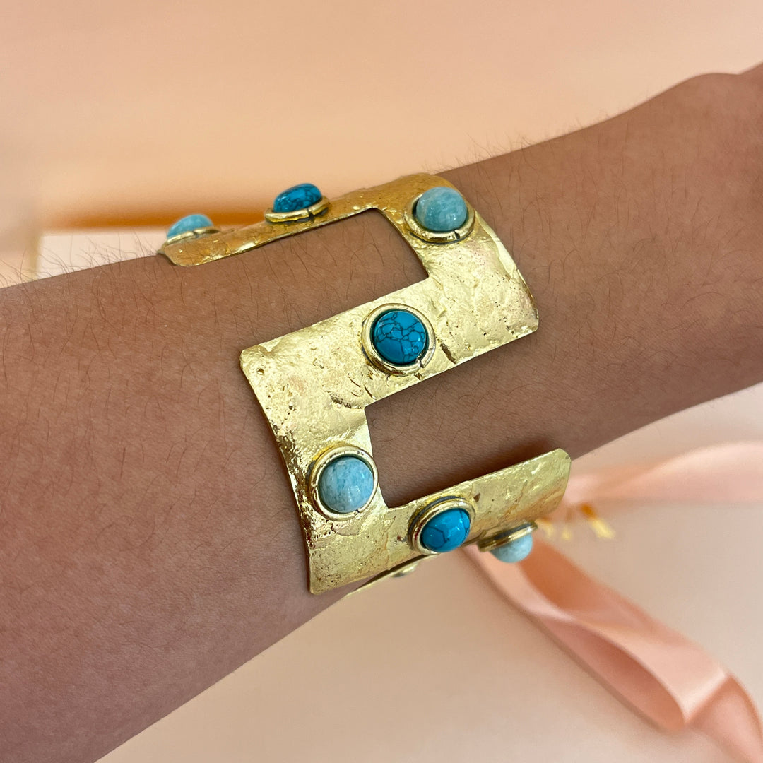 Turquoise & mint handmade set