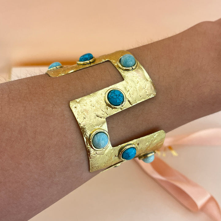 Turquoise & mint handmade set