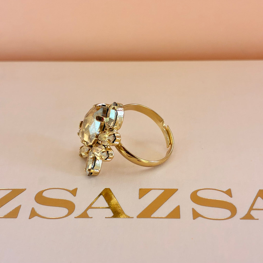 Champagne teardrop gold plated set