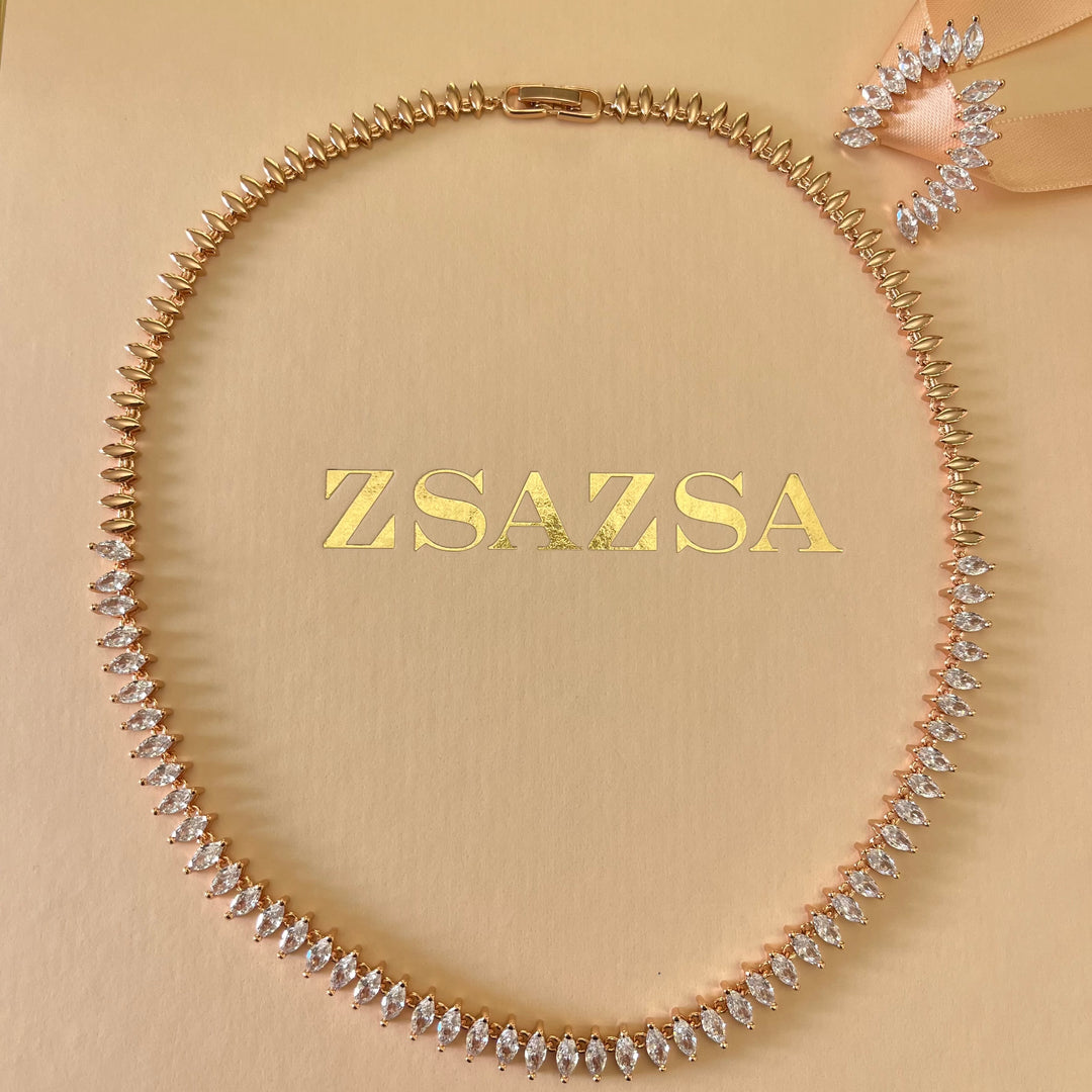 Marquise zircone set