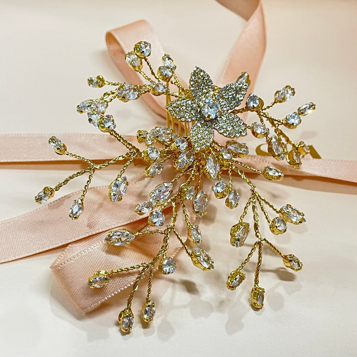 Stunning Swarovski and cubic zircone headpiece