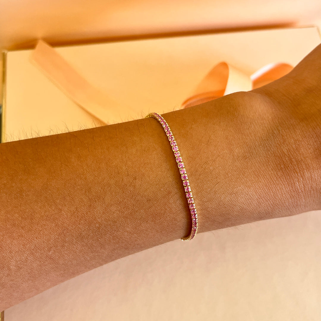 Pink zircone bracelet