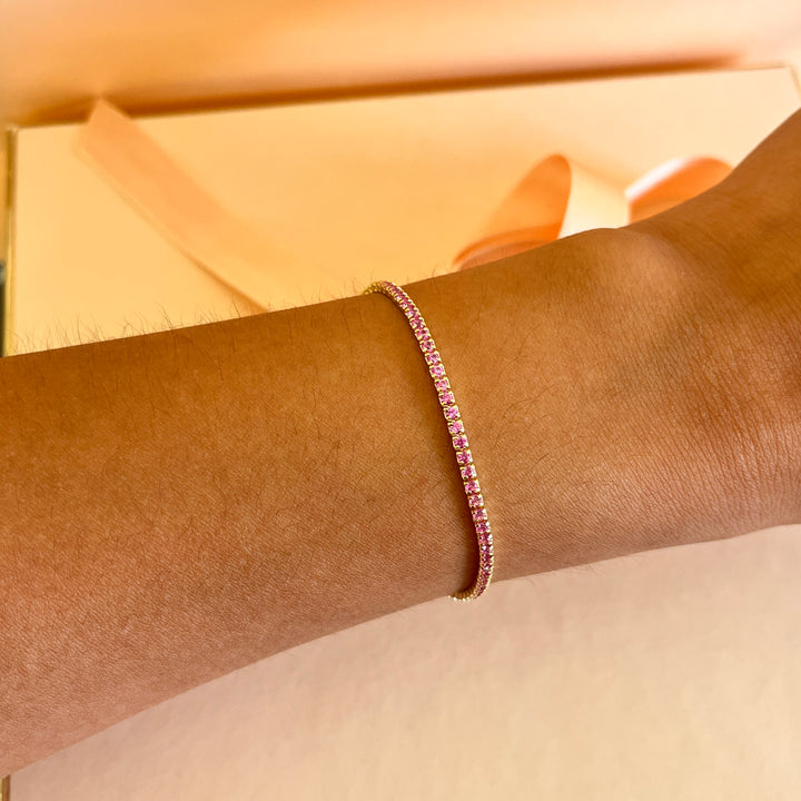 Pink zircone bracelet