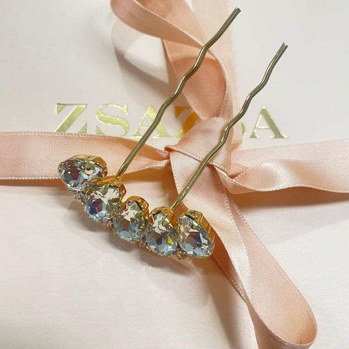Teardrops Swarovski pin