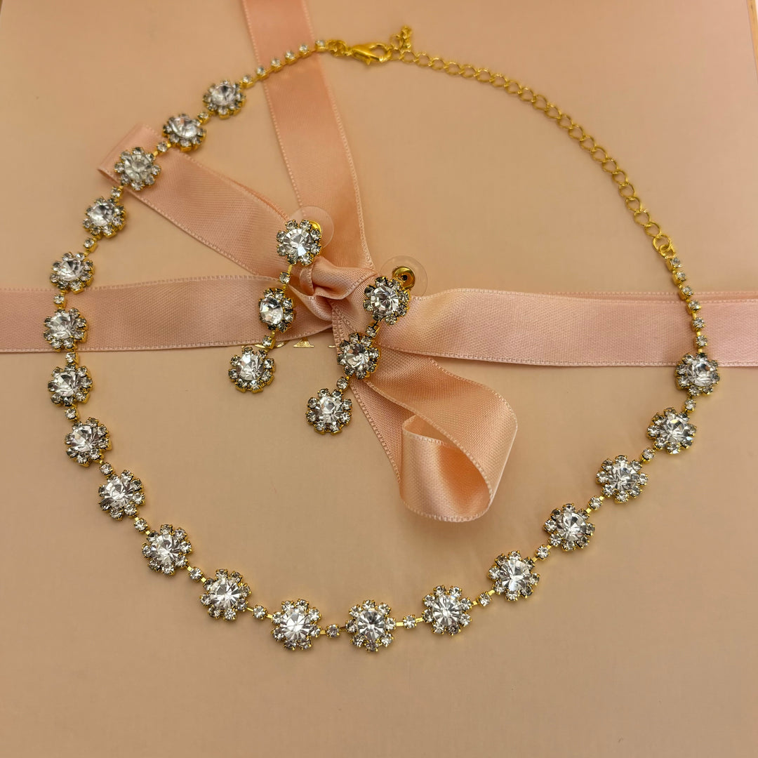 Flower rhinestone set