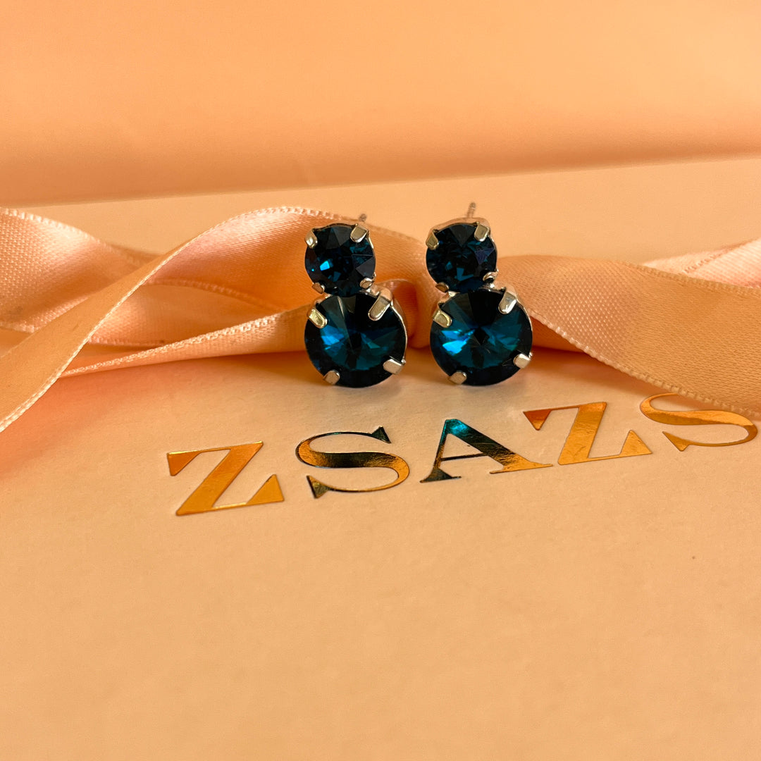 Verdemar preciosa crystals studs