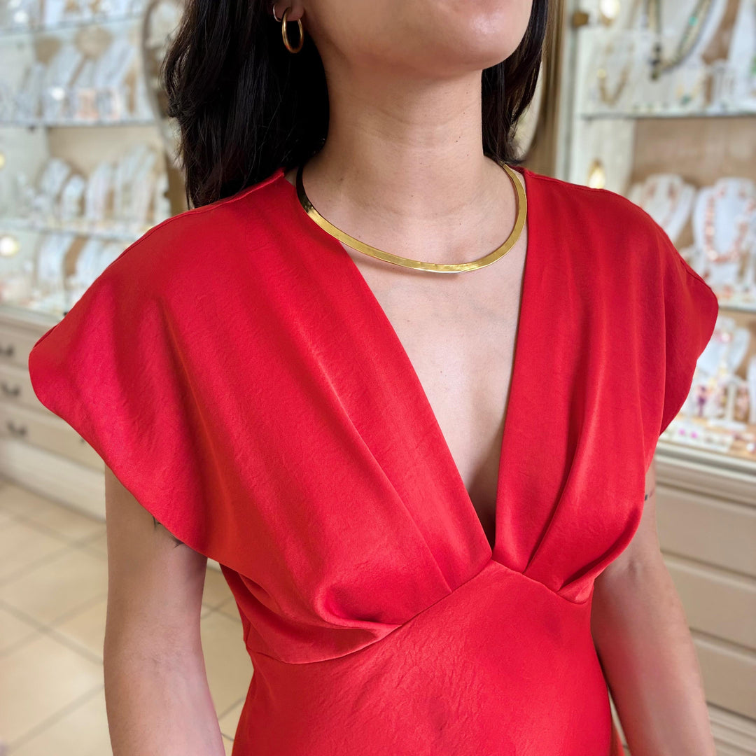 Gold handmade choker