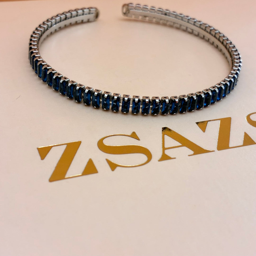 Baguette navy blue stainless steel set