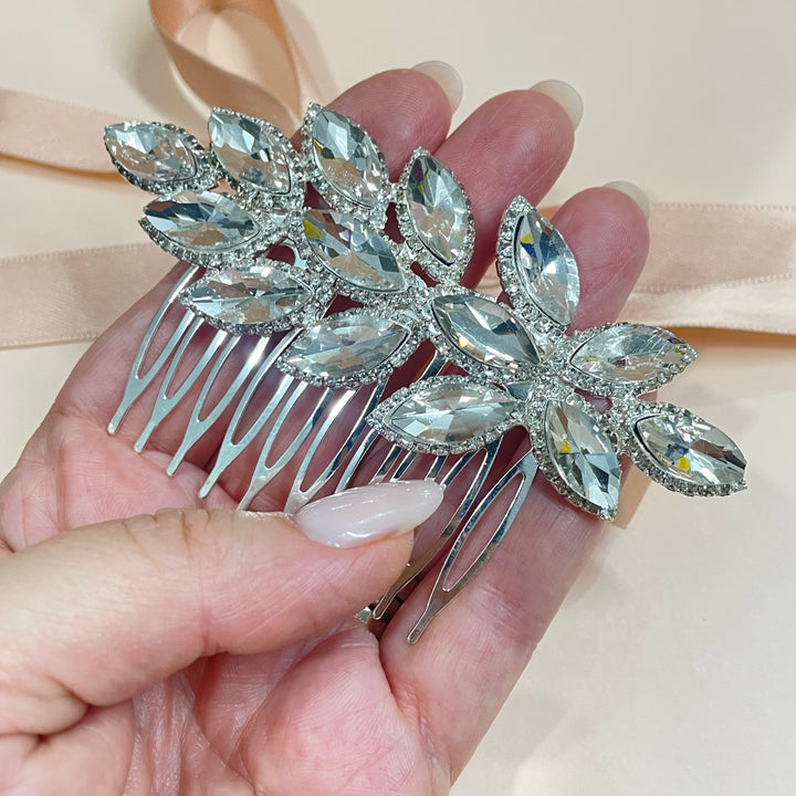 Marquise comb gold or silver