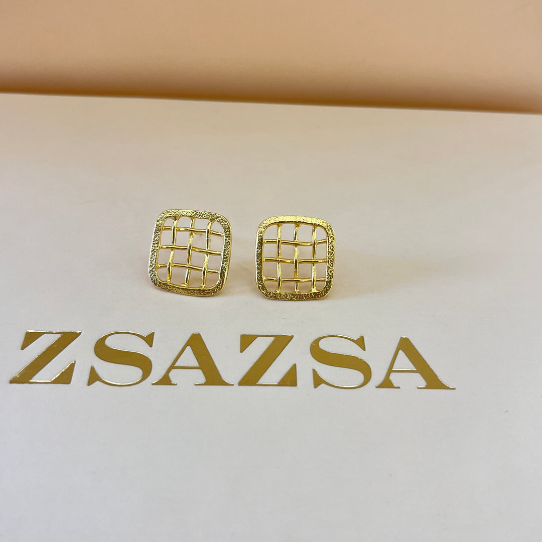 Grid gold handmade set