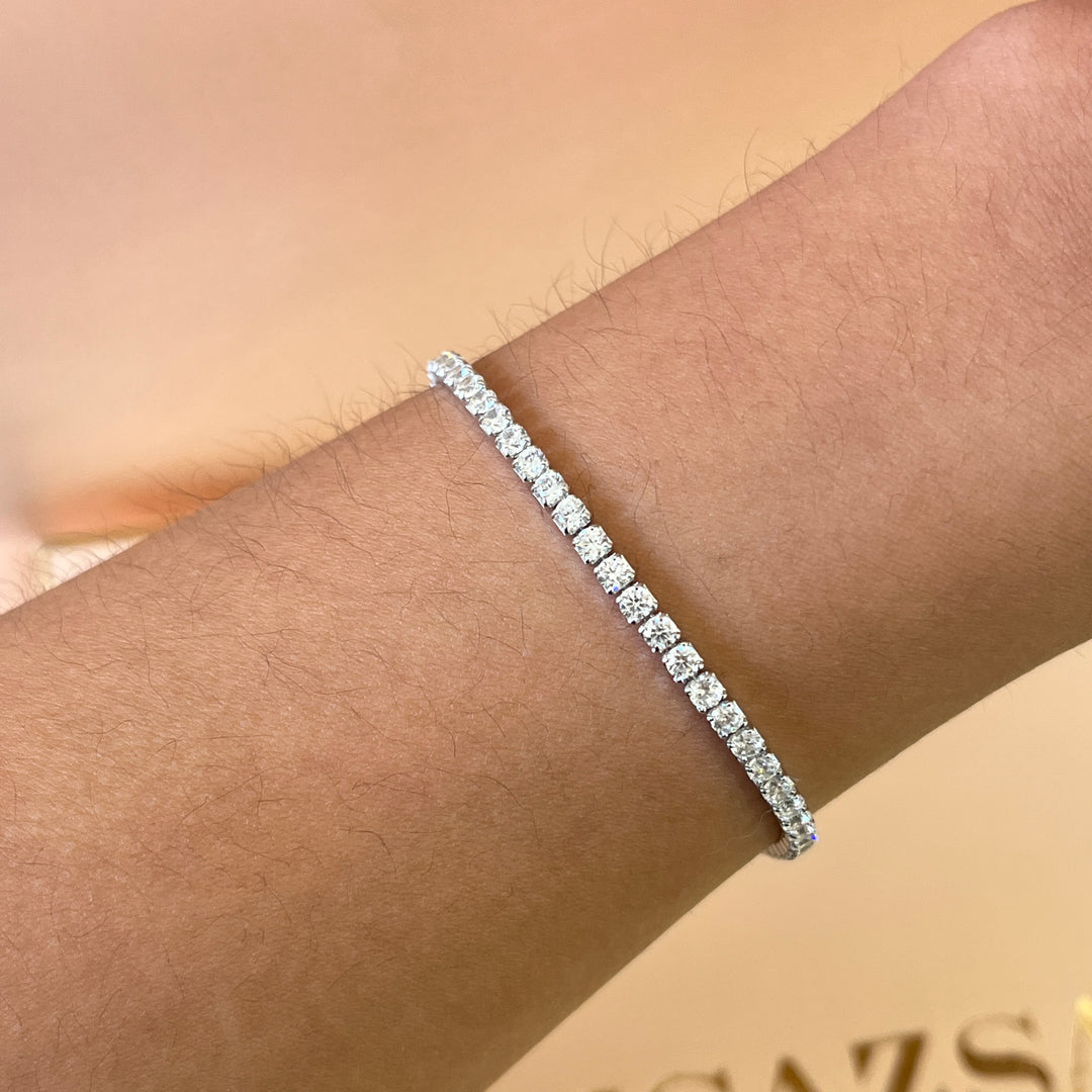 Silver zircone tennis bracelet