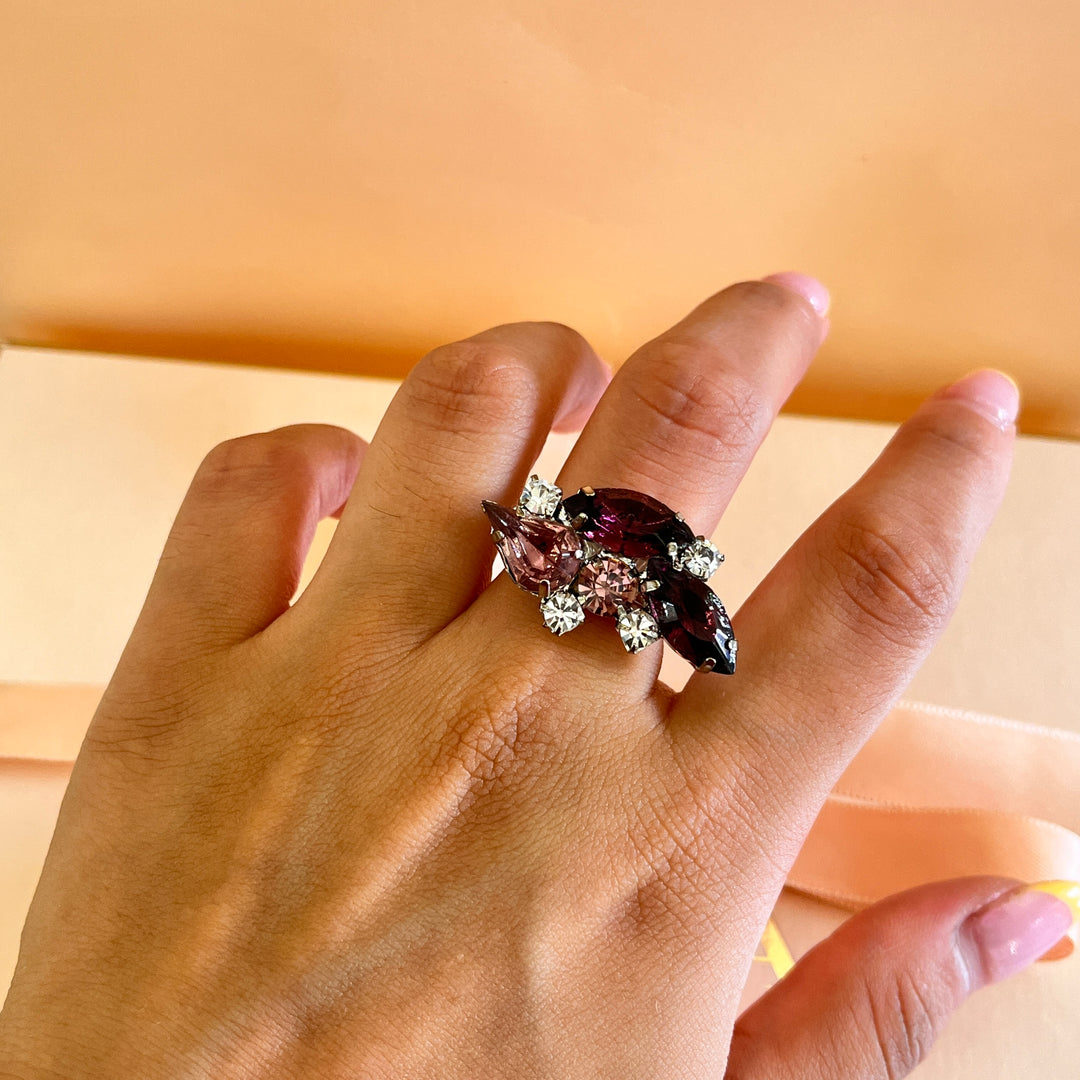 Purple preciosa crystals set