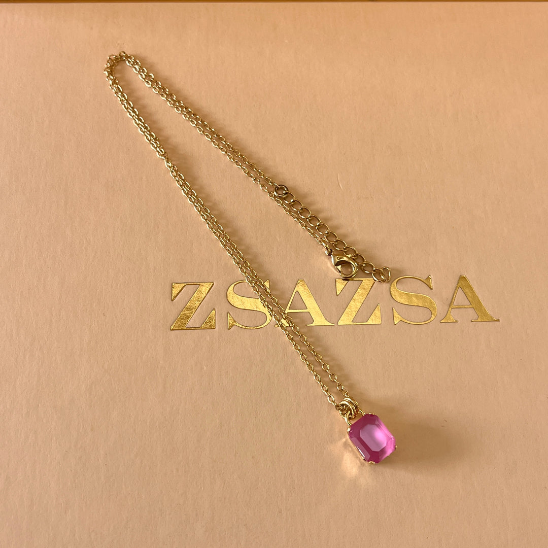 Pink Swarovski crystals set