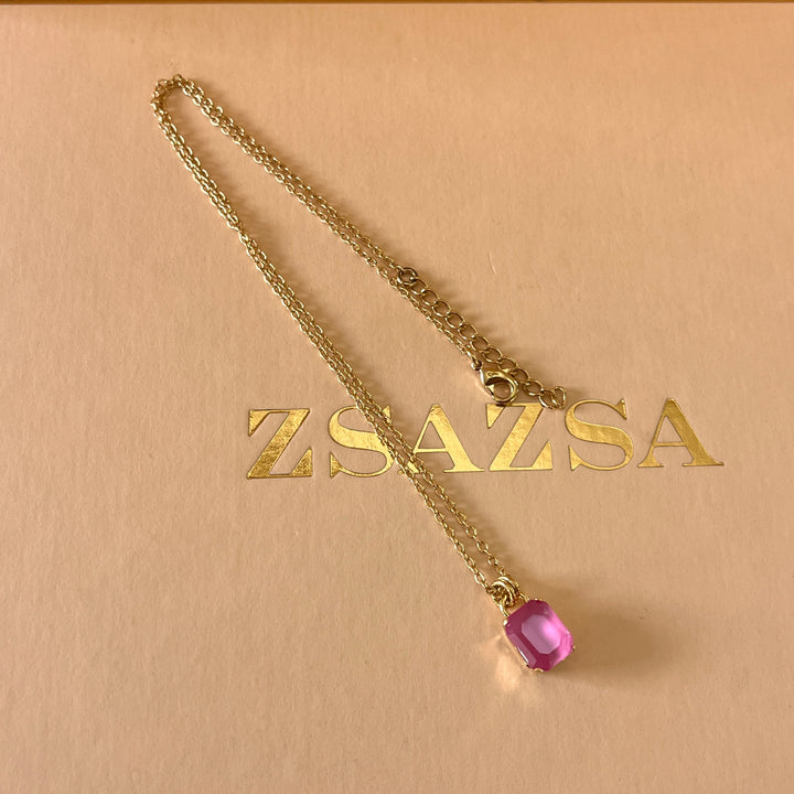 Pink Swarovski crystals set