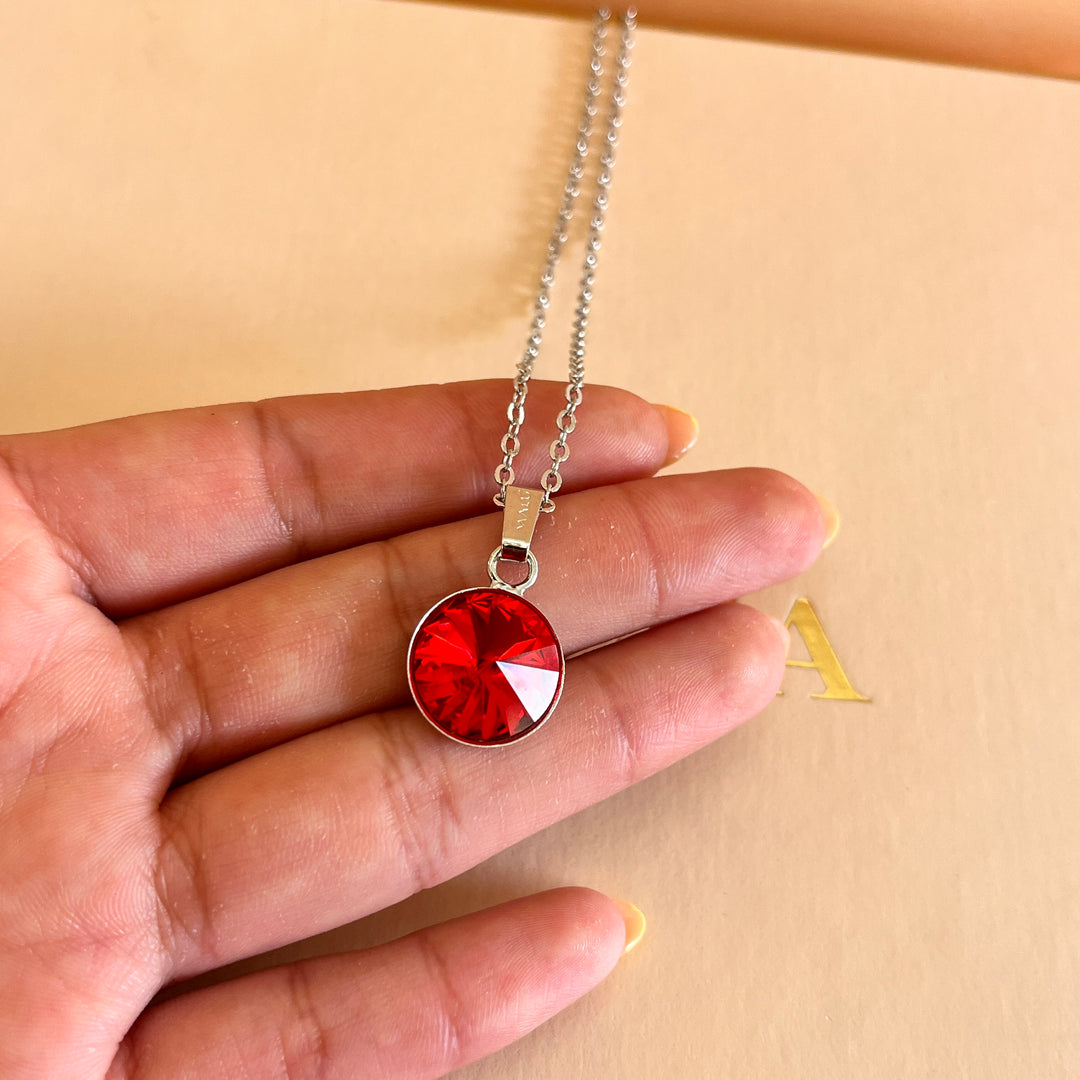 Red Swarovski crystals set