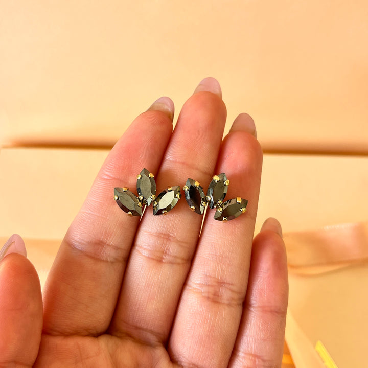 Grey marquise Swarovski Crystals set