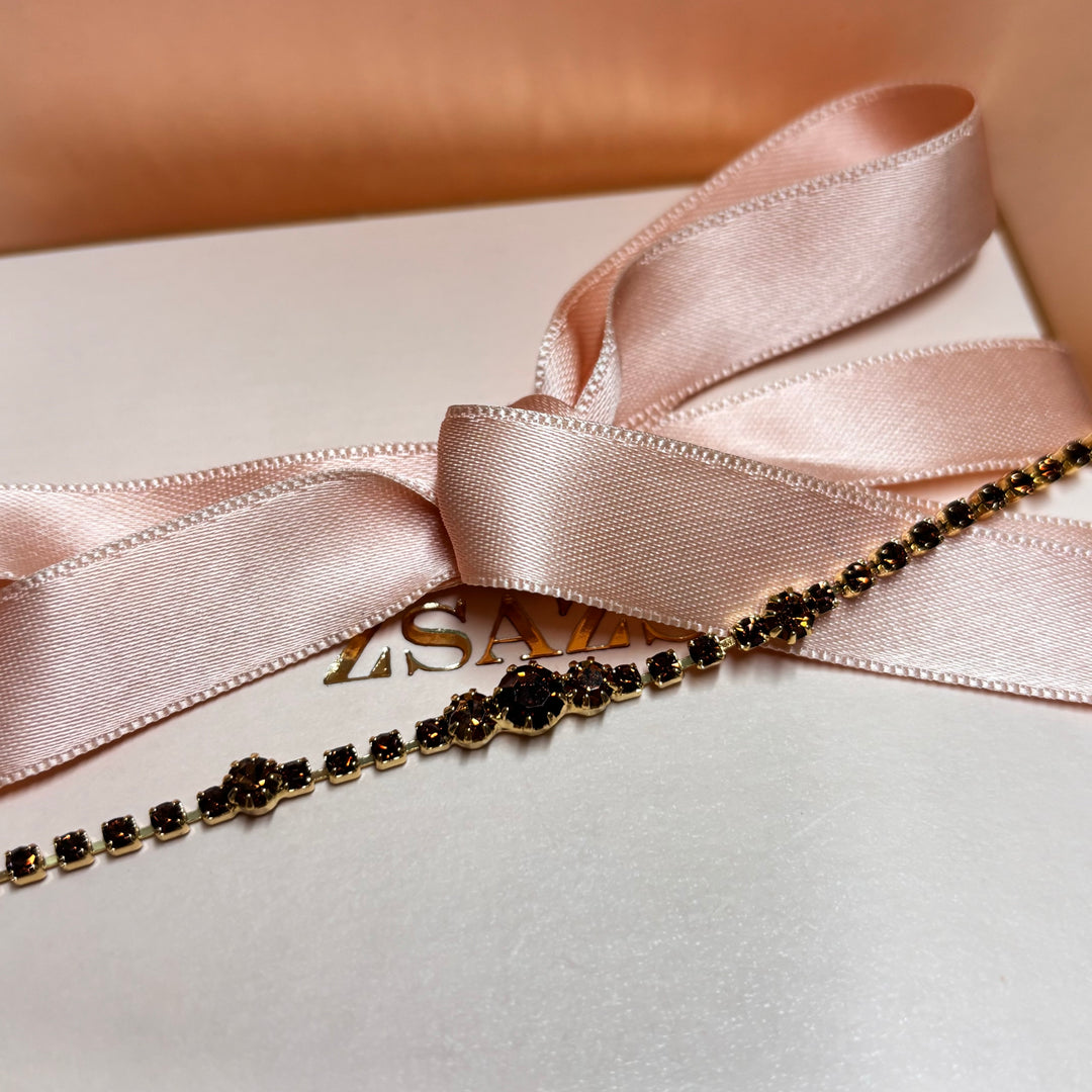 Dainty brown bracelet