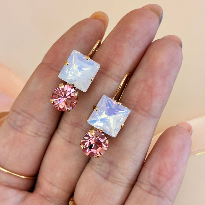 Pink rose gold plated set