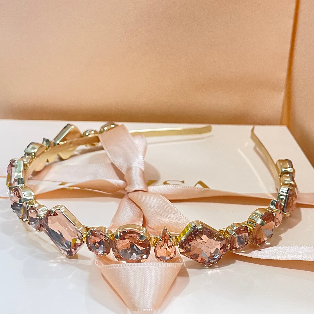 Mixed big stones headband