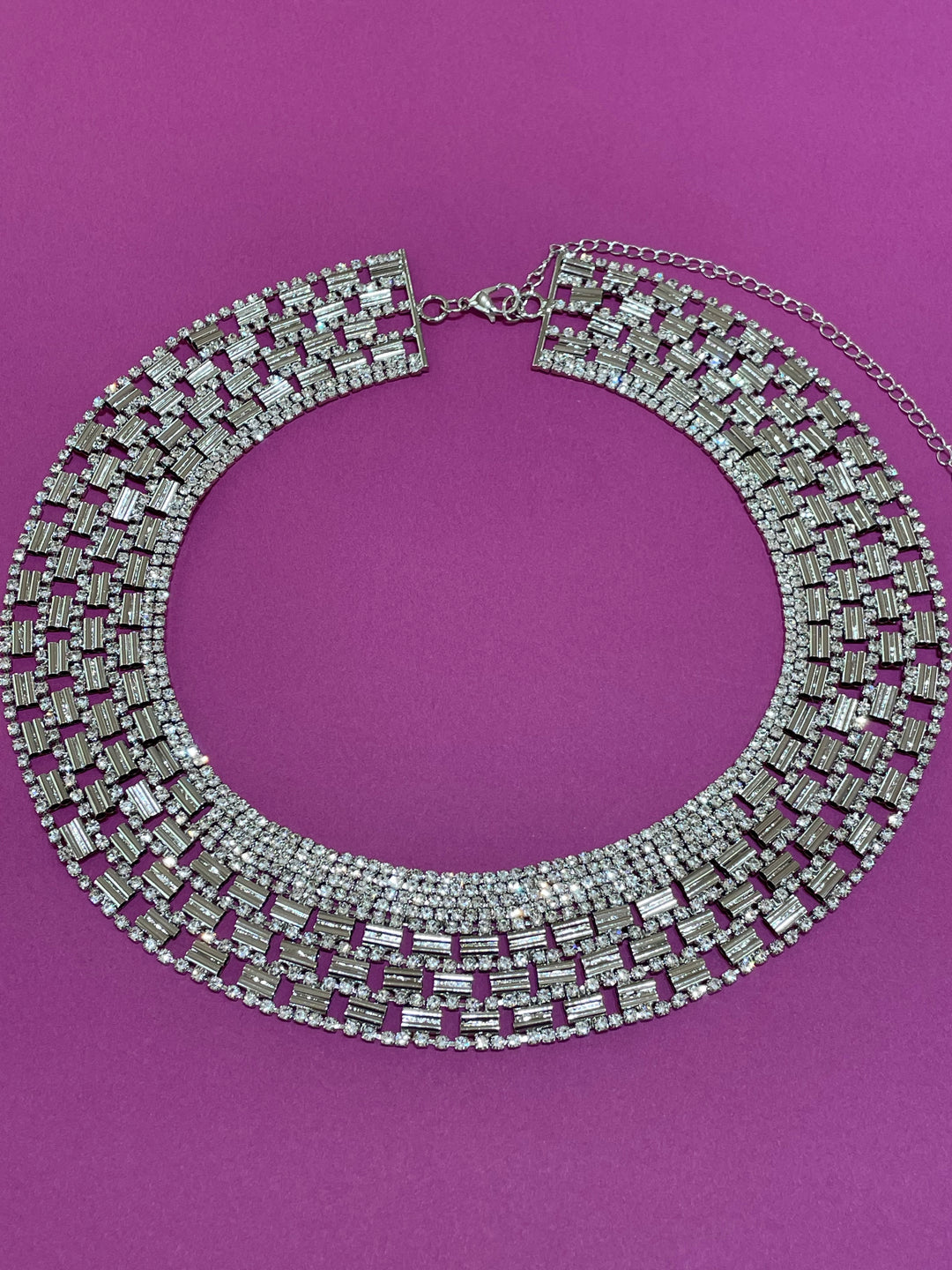 Rhinestone choker