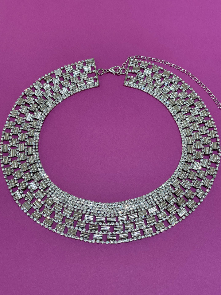 Rhinestone choker