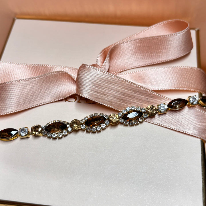 Marquise brown bracelet