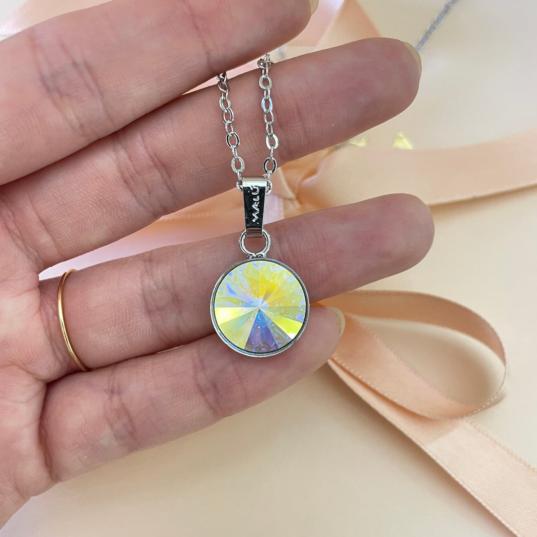 Aurora borealis Swarovski crystals set