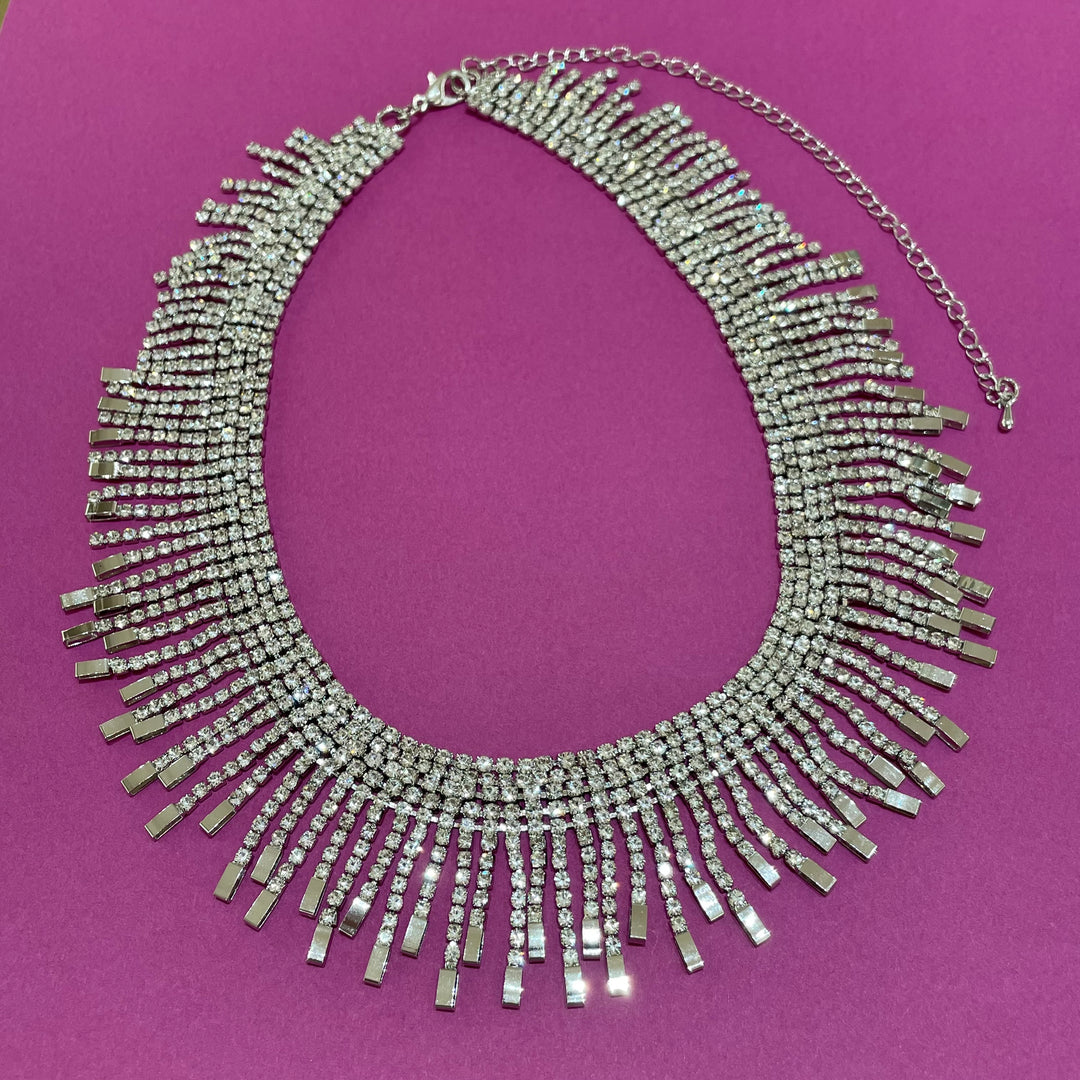 Rhinestone choker