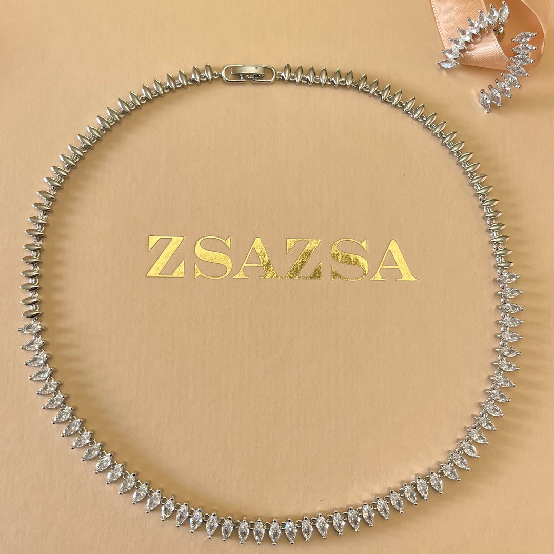 Marquise zircone set