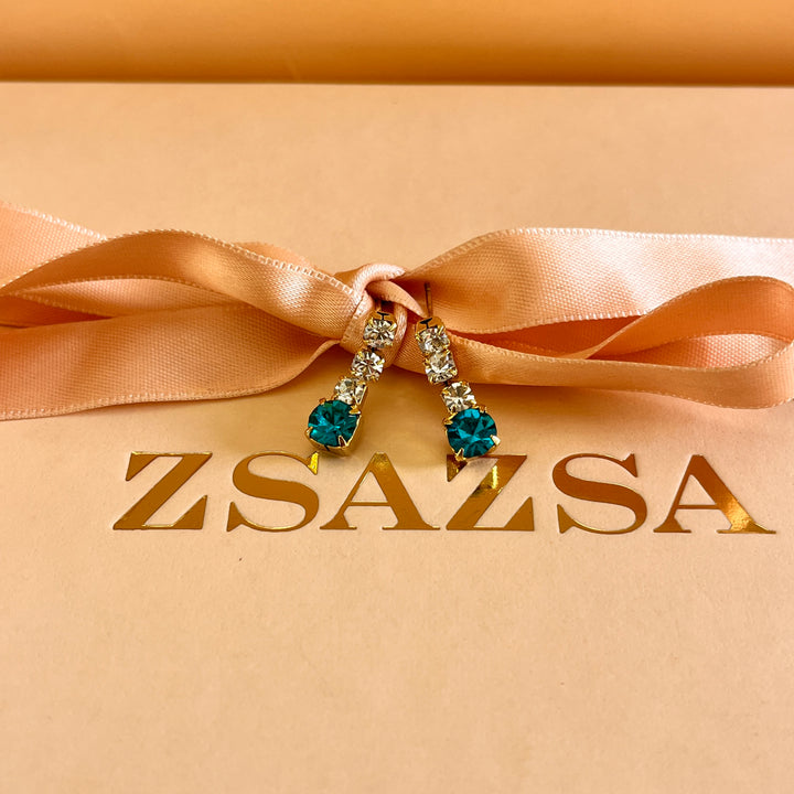 Verdemar preciosa crystals studs