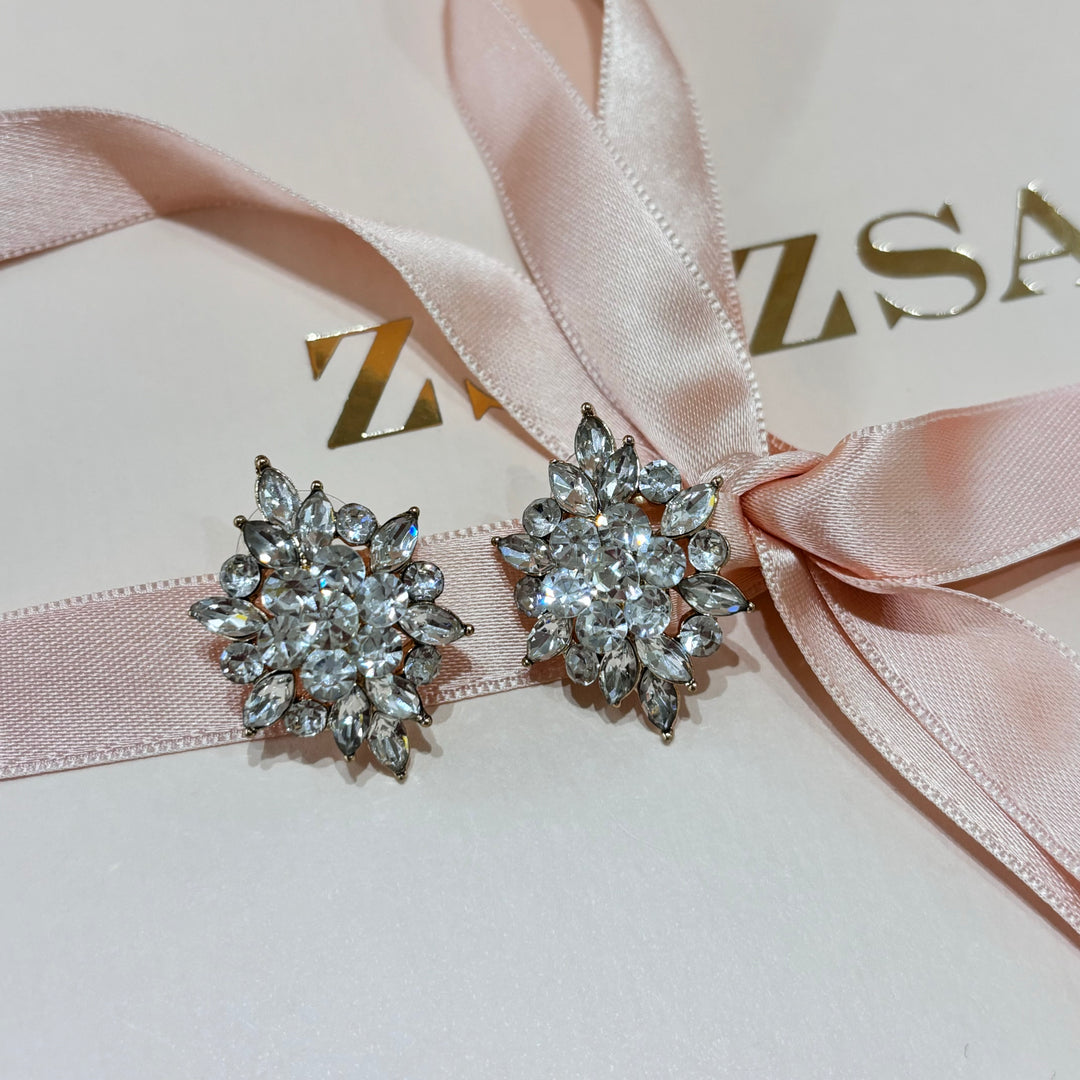 Marquise studs earrings