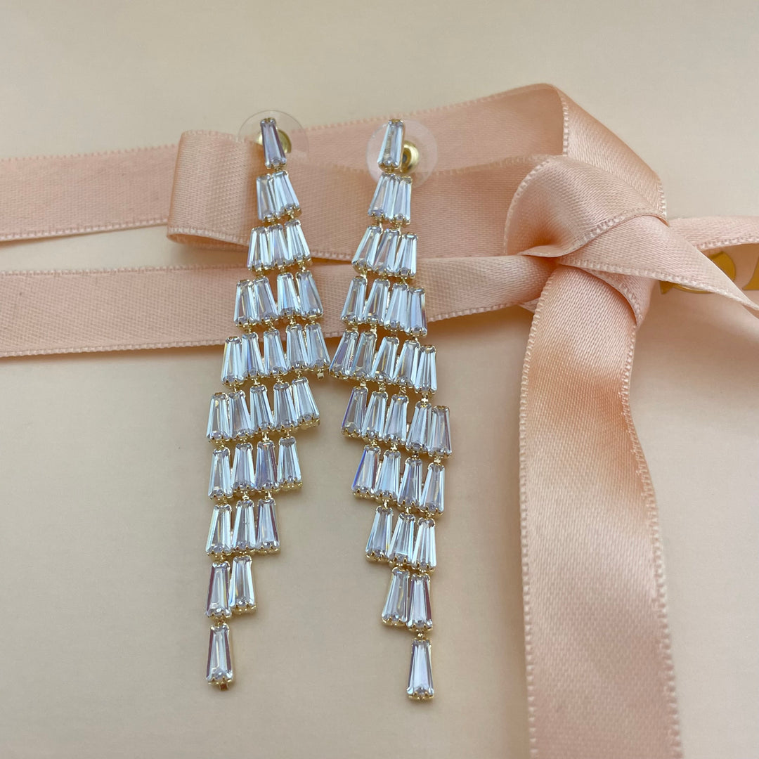 Baguette earrings