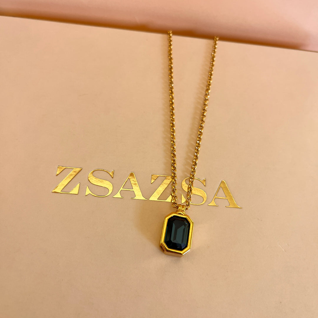 Dark verdemar Swarovski crystal pendant