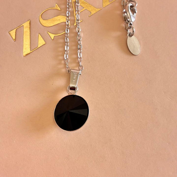 Black Swarovski crystals set