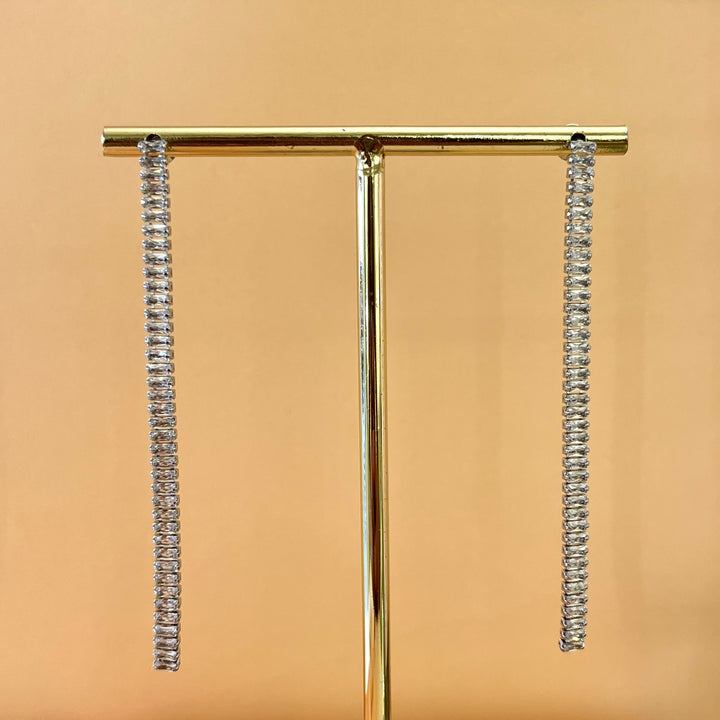 Baguette earrings