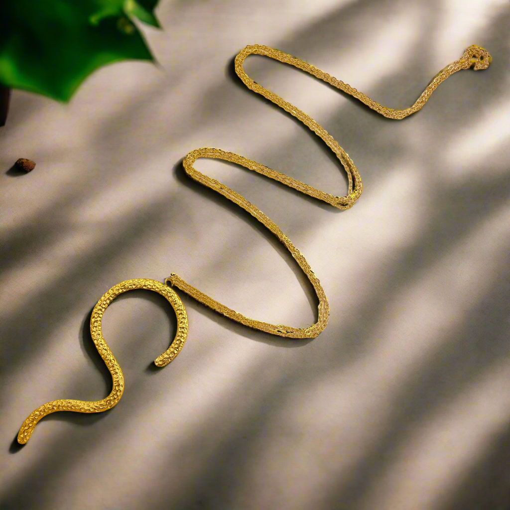 Snake gold handmade  set