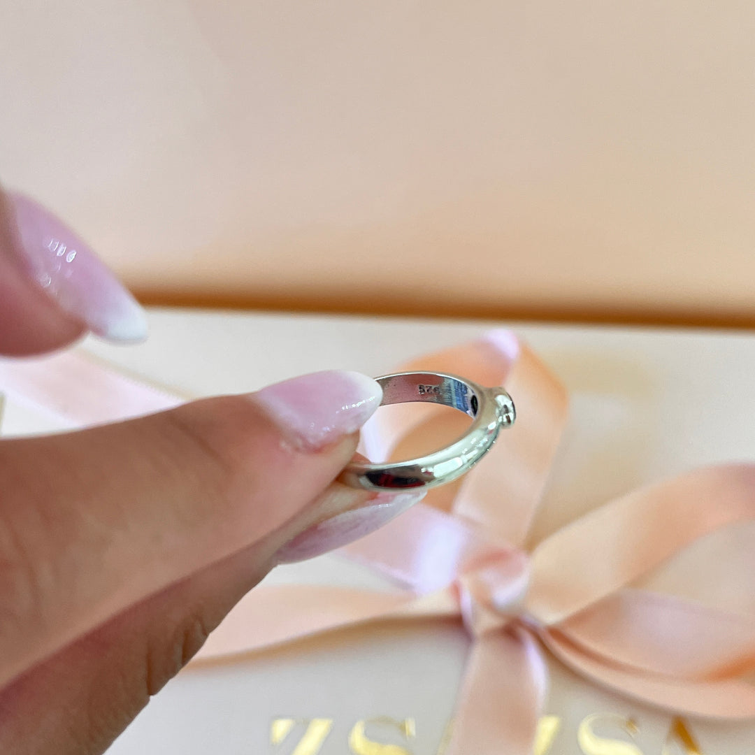 Turquoise zircone ring