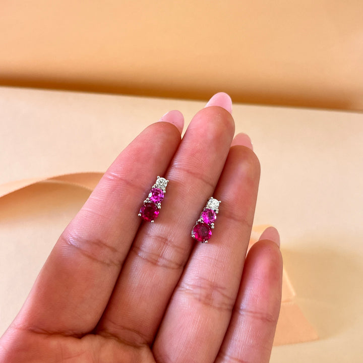 Fuchsia trilogy zircone set
