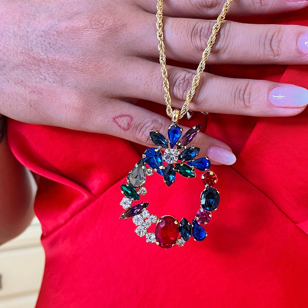 Multicolour Swarovski crystals set