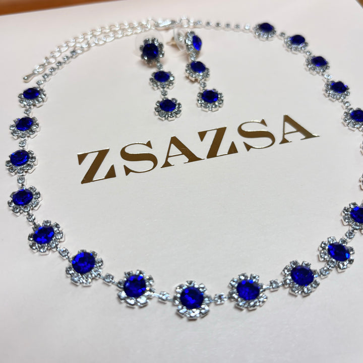 Royal blue flower set