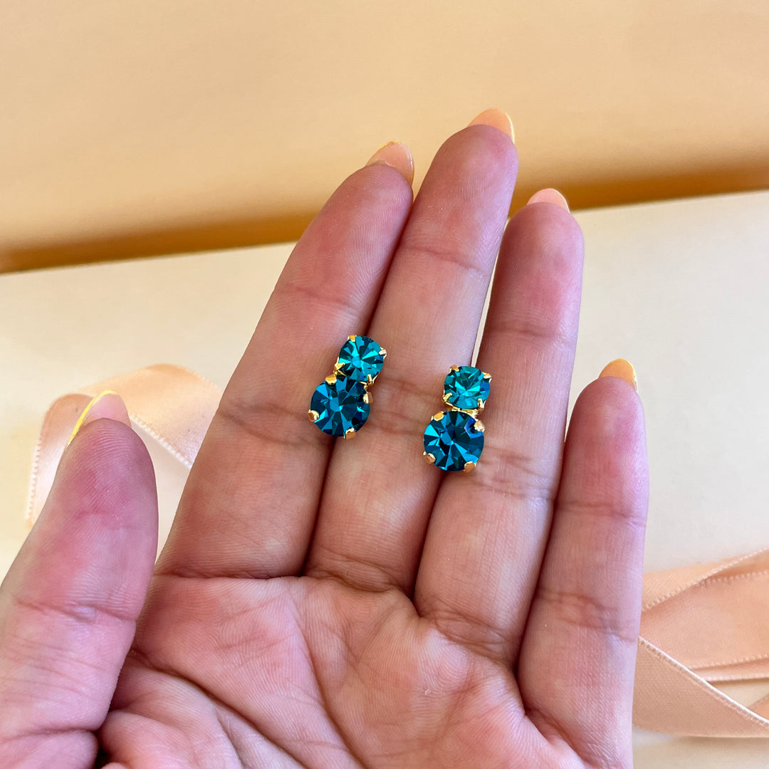 Verdemar preciosa crystals studs
