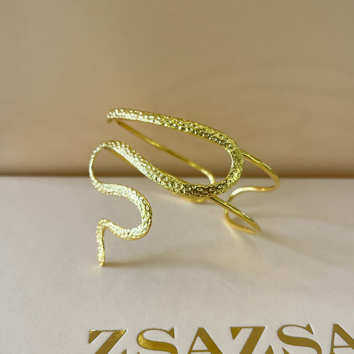 Snake gold handmade set