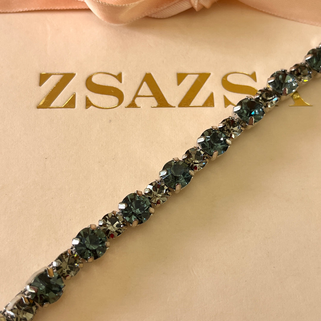 Grey preciosa crystals bracelet