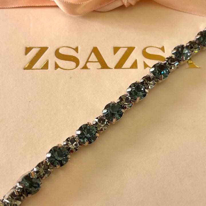 Grey preciosa crystals bracelet