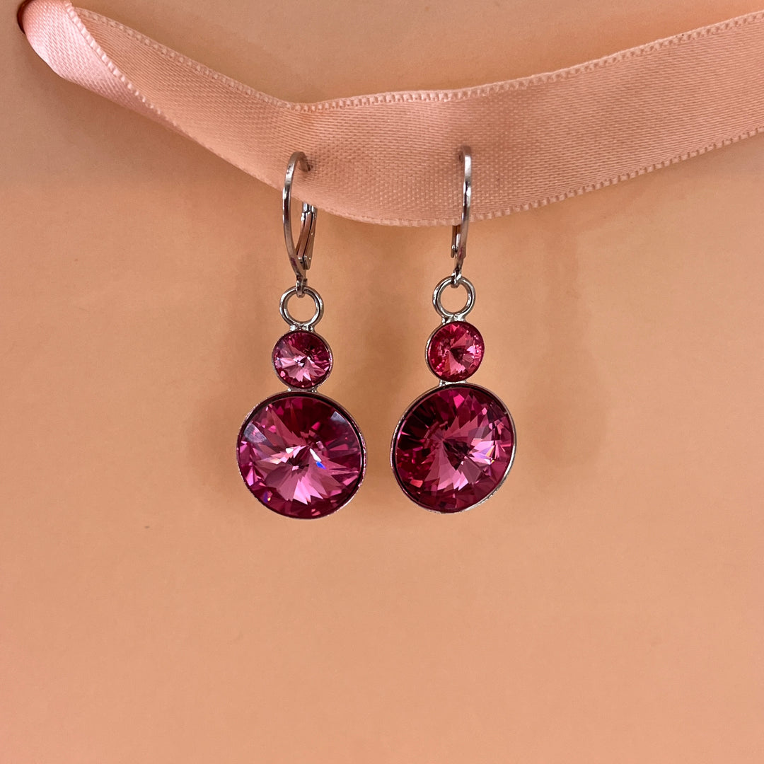 Pink Swarovski crystals set