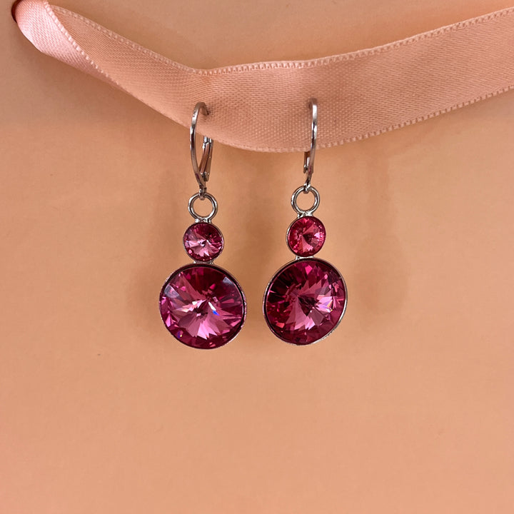 Pink Swarovski crystals set