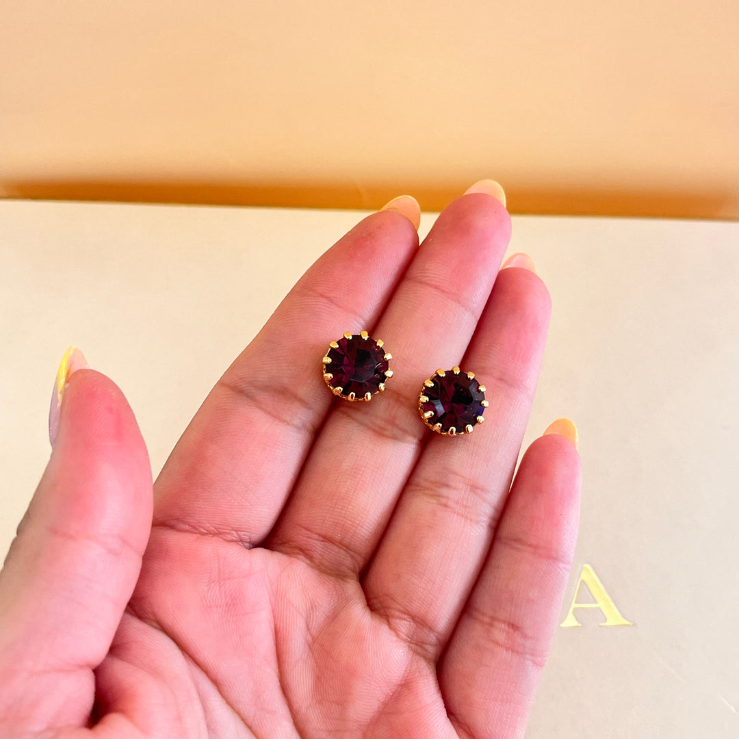 Purple preciosa crystals set