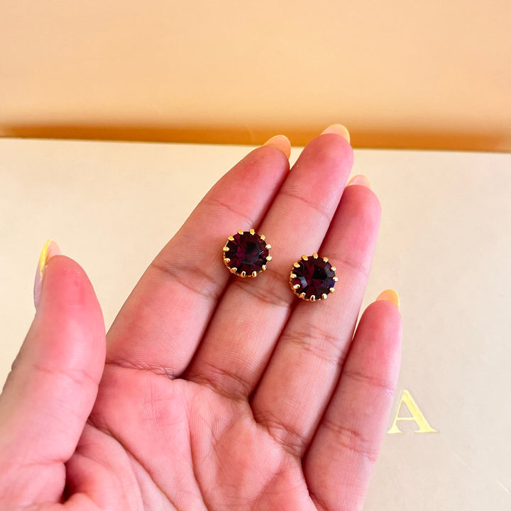 Purple preciosa crystals set