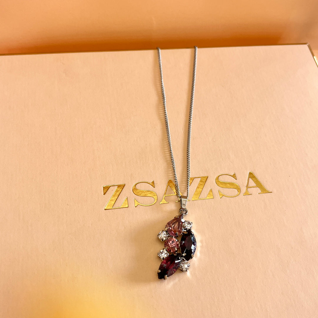 Purple preciosa crystals set